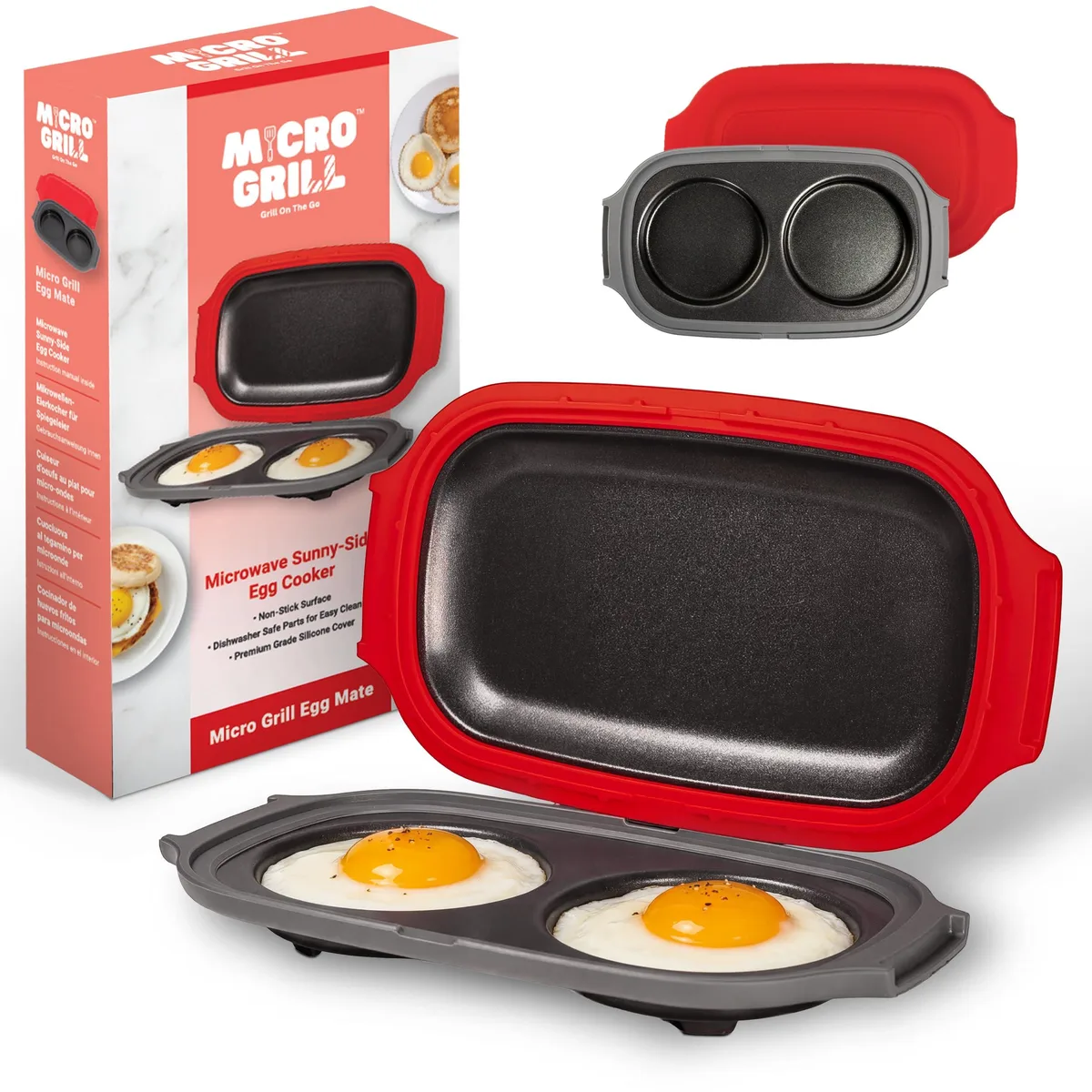  Micro Grill Mg-l2023 Egg Mate 2-Egg Cooker Red 23x4.5x13cm 30L specialty appliance — product photo