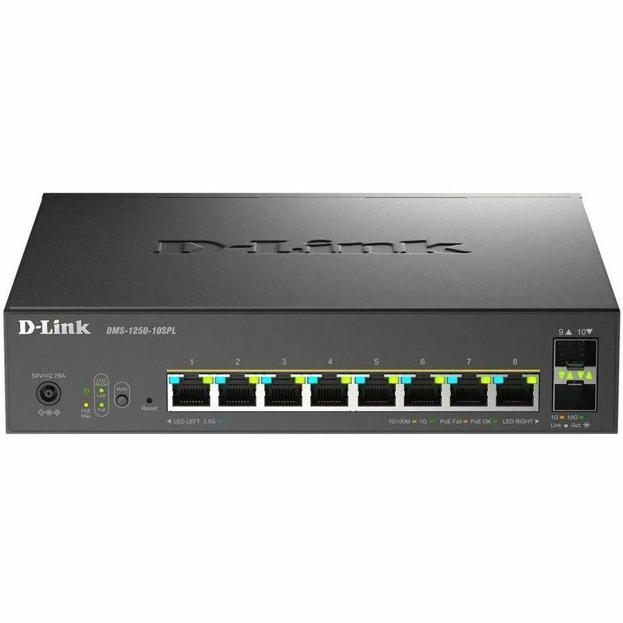 D-Link D-Link 10-Port Multi-Gigabit Smart Managed Switch 2.5G 10G SFP+ — product photo
