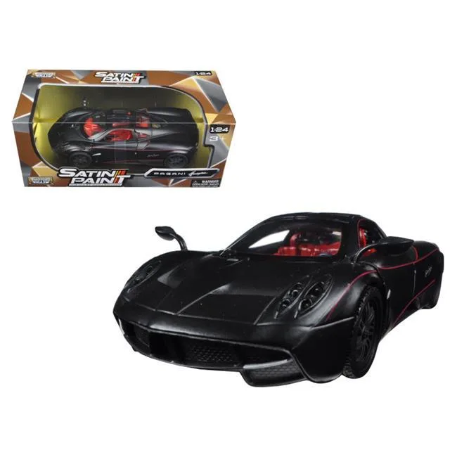 MOTORMAX MOTORMAX 79502 1/24 Scale Diecast Pagani Huayra Matt Black Vehicle — product photo