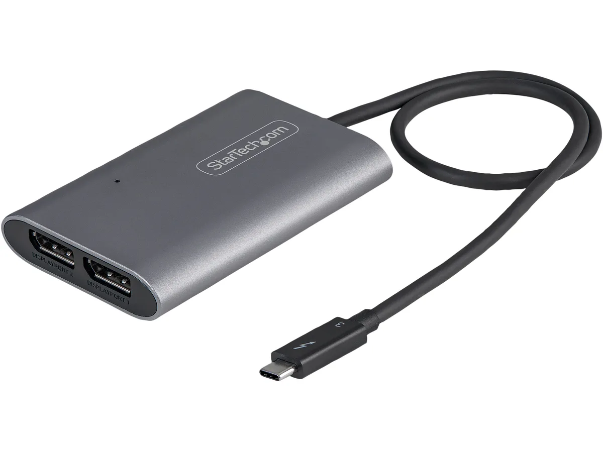 STARTECH STARTECH TB32DP14 Thunderbolt 3 to Dual DisplayPort 1.4 video adapter — product photo