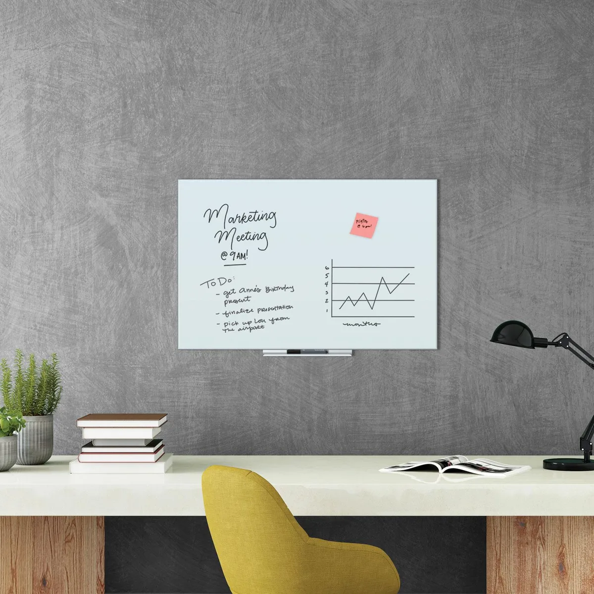 Lorell Lorell 19290 Combo Board Dry-Erase/Cork 18x24 Aluminum Frame — product photo