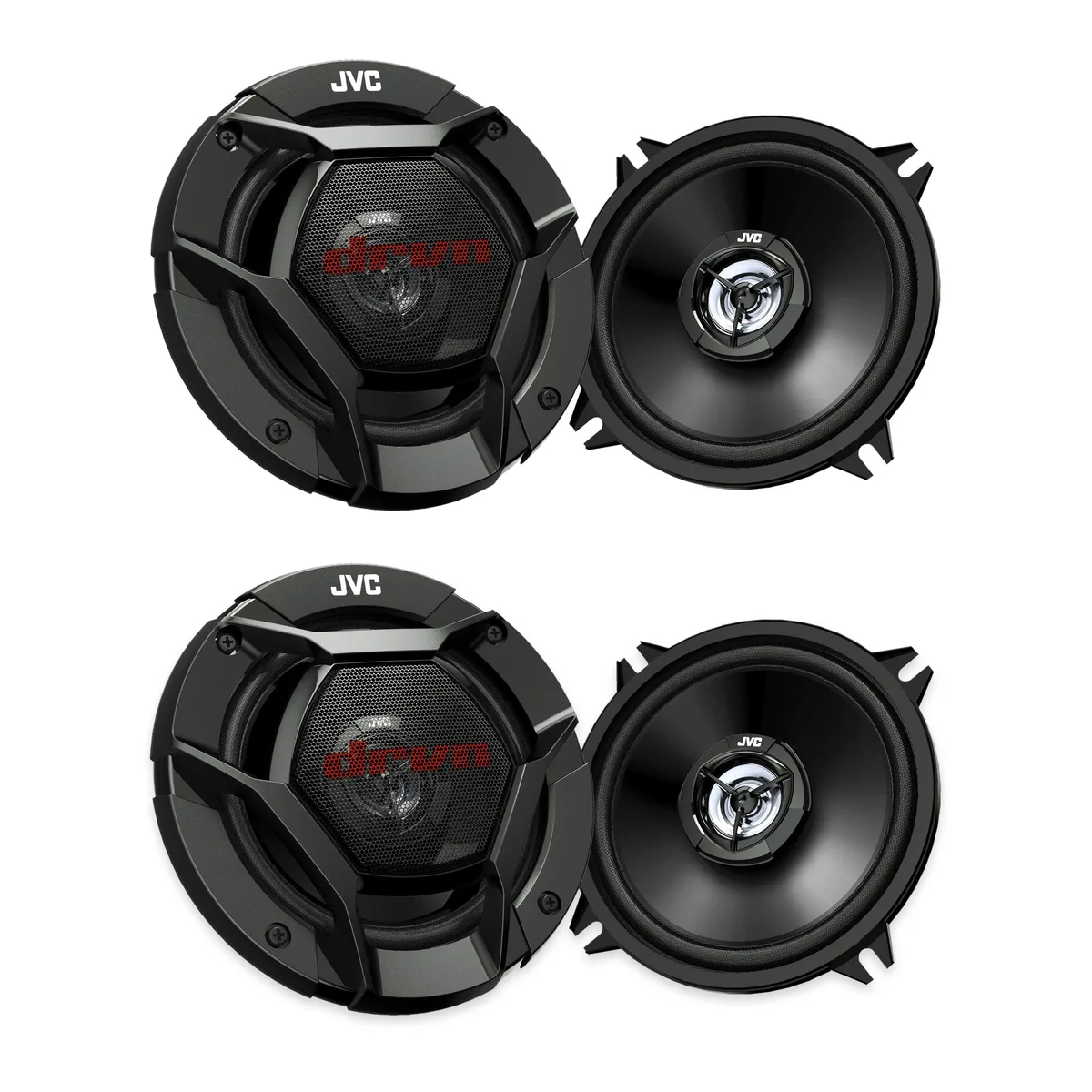 JVC JVC CS-DR521 5.25" 2-way coaxial car speakers 4-pack 260W peak 40W RMS — product photo