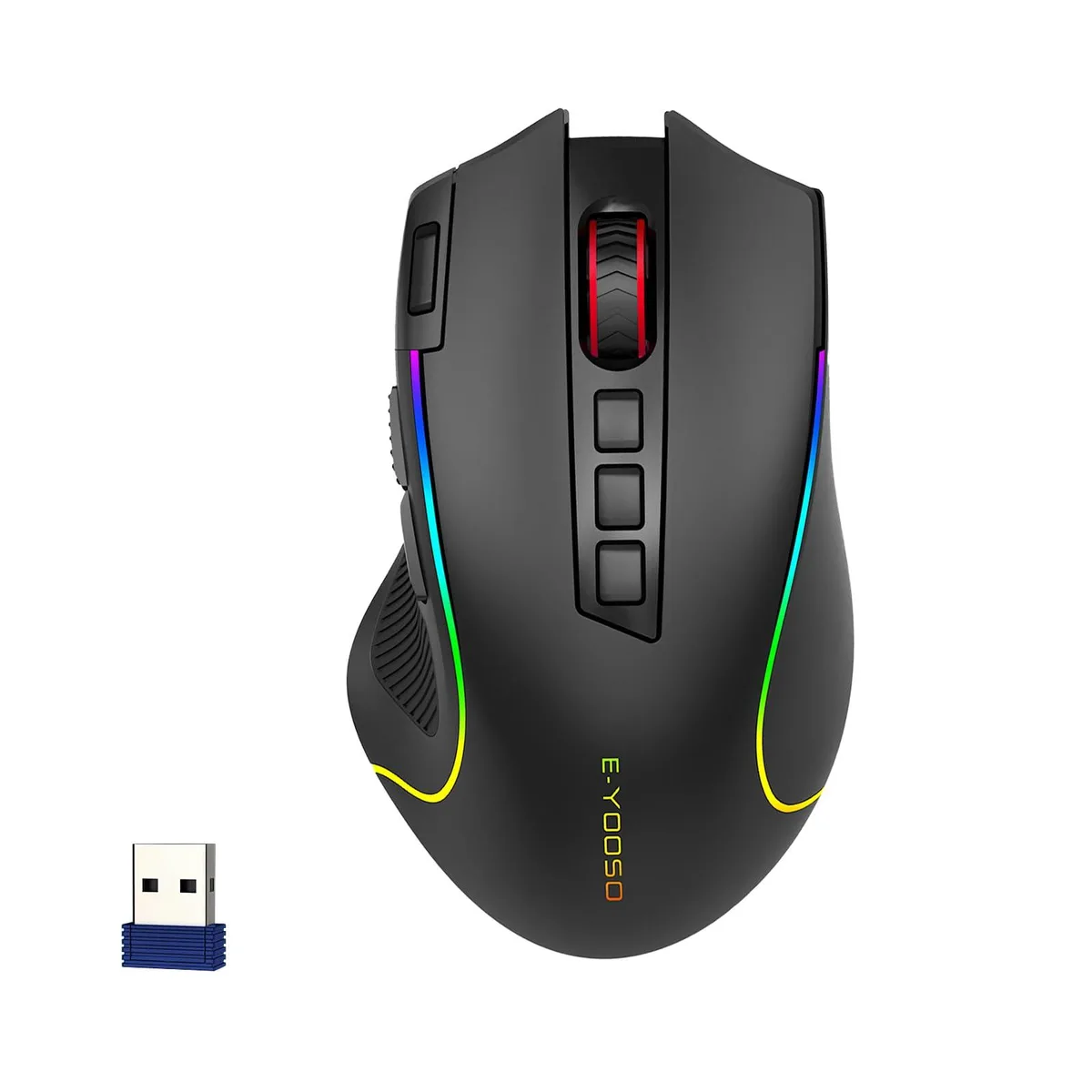  E-YOOSO Gaming Mouse 8000 DPI Tri-Mode RGB Black — product photo