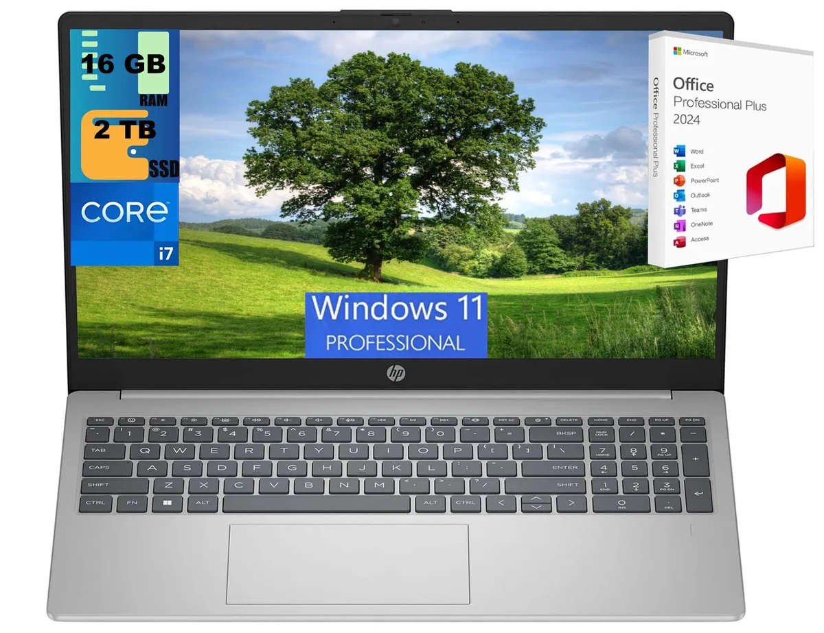 HP HP 15 laptop i7-1355U 16GB 2TB SSD Silver — product photo