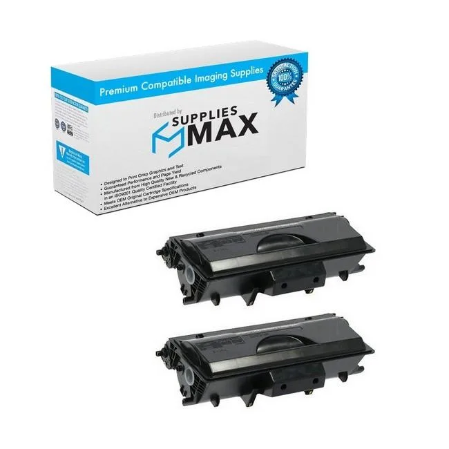 SuppliesMax SuppliesMax Compatible Black Toner Cartridge 2-Pack 12000 Pages for Brother TN-700_2PK — product photo