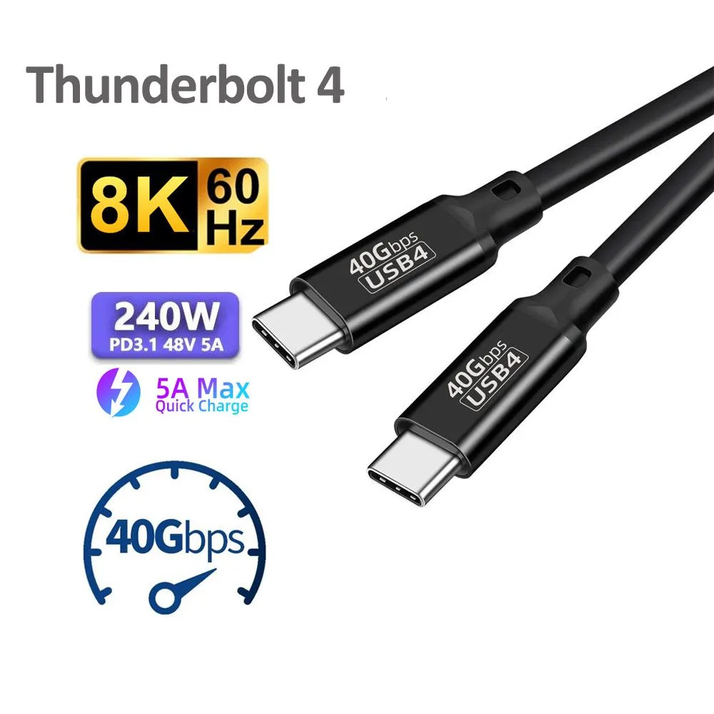 LUOM LUOM USB4 40 Gbps 240W USB C to USB C cable — product photo