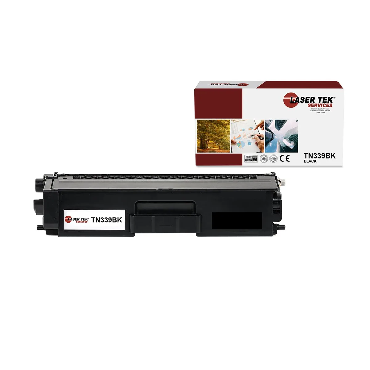 Laser Tek Services Laser Tek Services TN339BK Black Super High Yield Toner Cartridge 6000 pages — product photo
