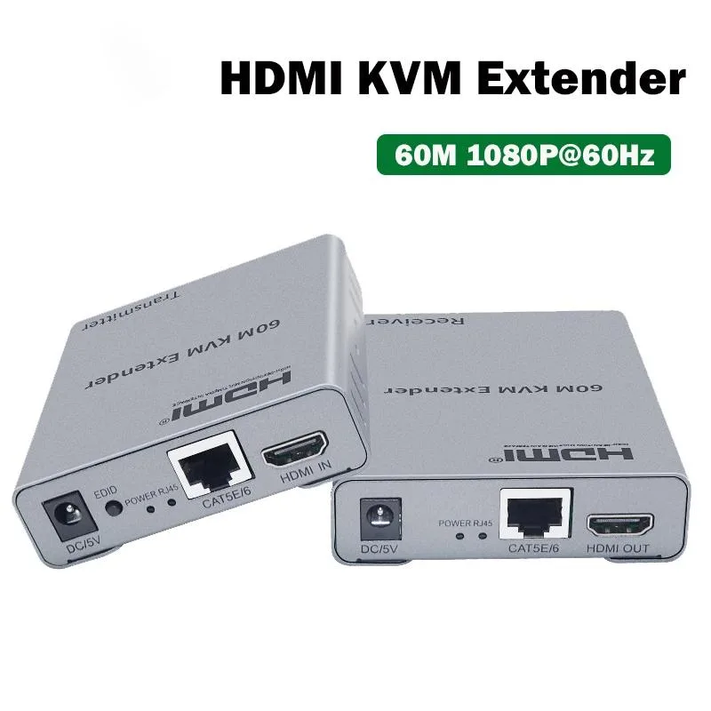 YINGHUA YINGHUA HDMI KVM Extender 60M 1080P USB Ethernet UK Plug — product photo
