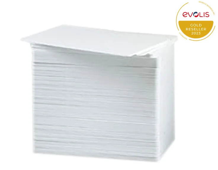 Evolis Evolis C4001 PVC blank white cards 30 mil 500 pack labelmaker — product photo