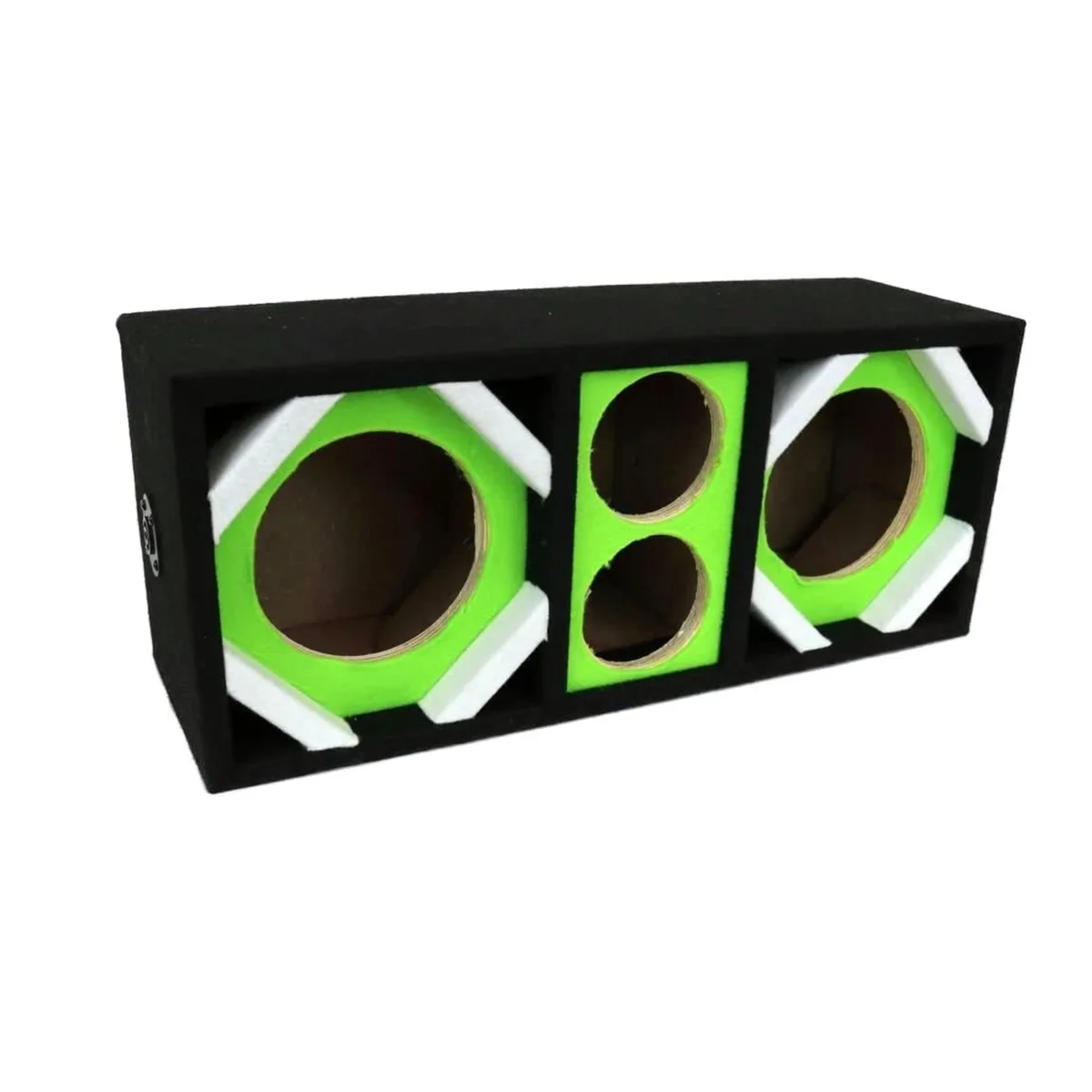 Deejay LED Deejay LED D6T2GREEN DJL Brazil 2x6" 2xTW Green speaker enclosure — product photo