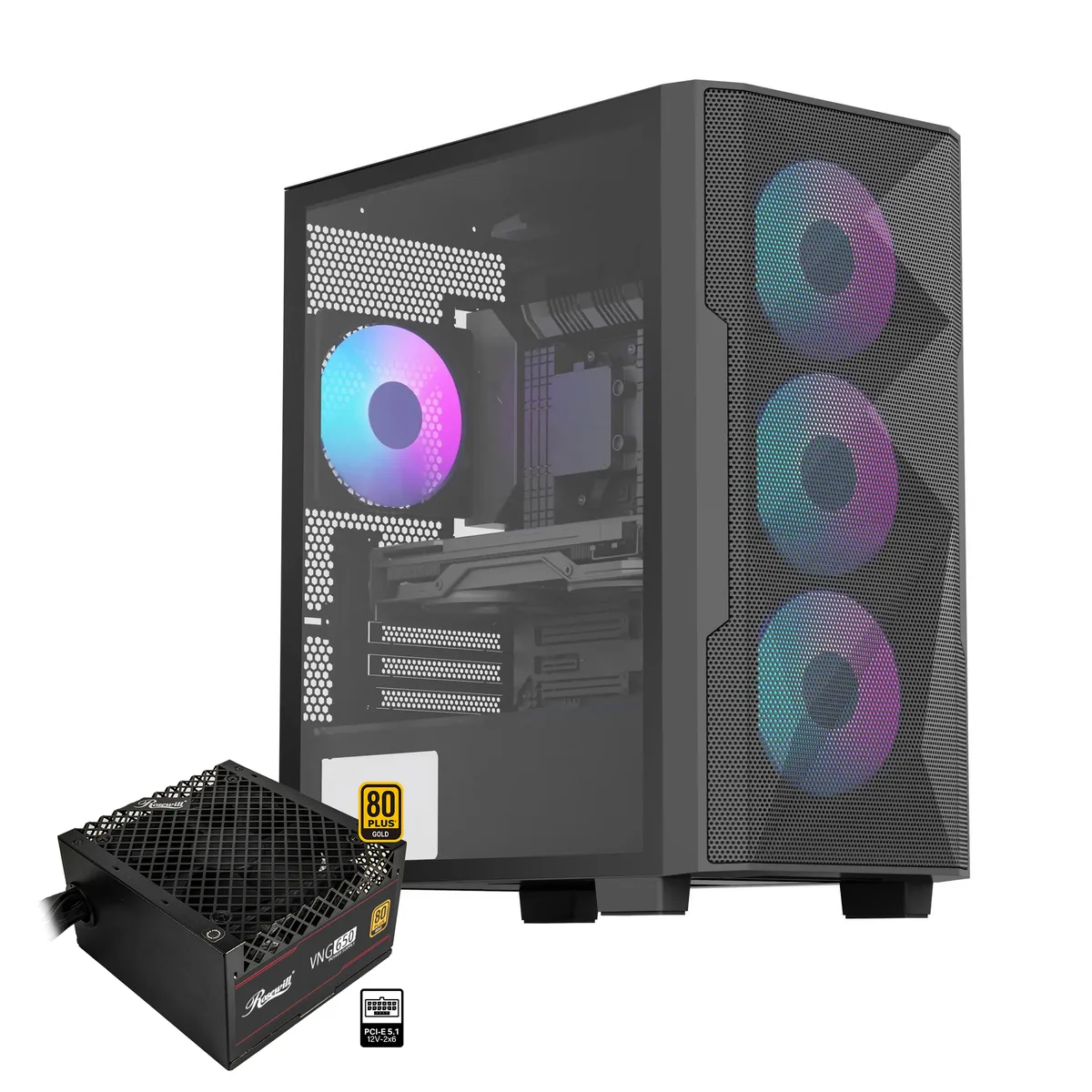 Rosewill Rosewill FBM-X6-650 Micro ATX PC case 650W PSU — product photo