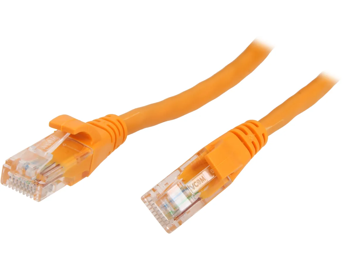 VCOM International Ltd VCOM International Ltd NP511B-10-ORANGE Cat 5E 10 ft Orange network ethernet cable — product photo