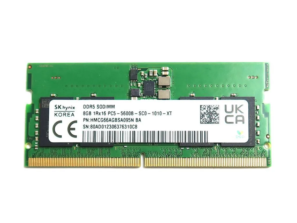 SK hynix SK hynix HMCG66AGBSA095N 8GB DDR5 5600MHz SO-DIMM laptop memory accessory — product photo
