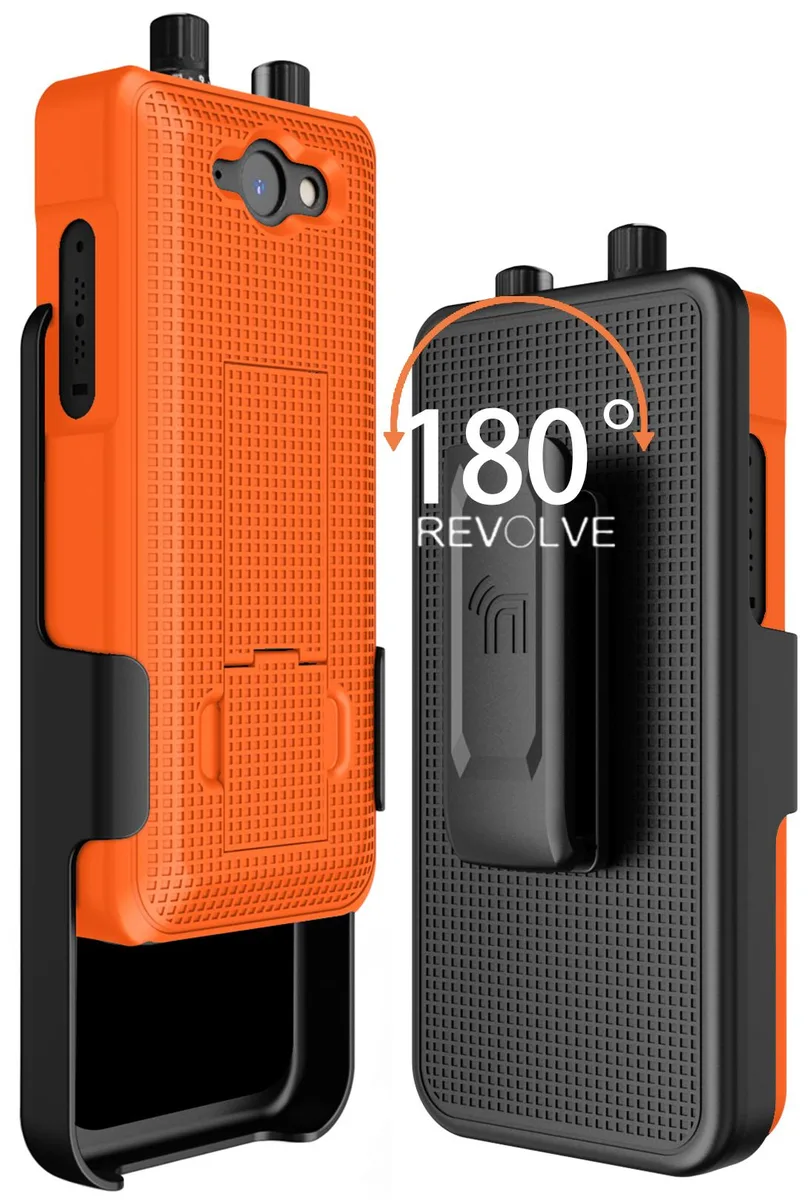 Nakedcellphone Nakedcellphone X530 Kickstand Case + Belt Clip Holster Combo Orange — product photo