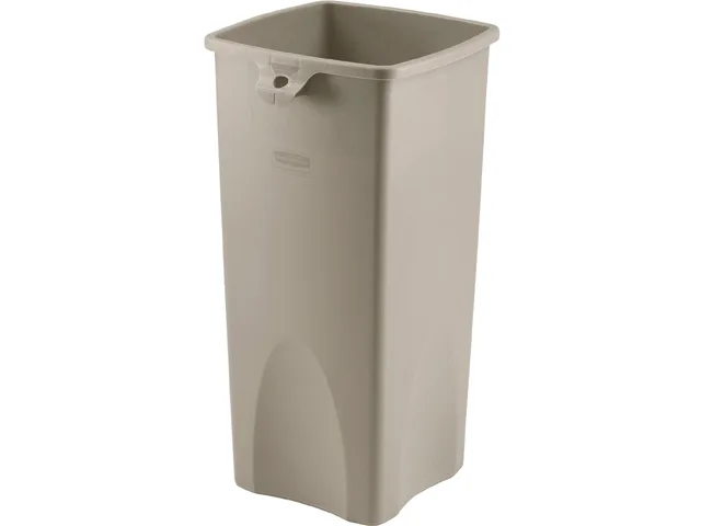 Rubbermaid Commercial Rubbermaid Commercial 356988BGCT 23 gal Square Waste Receptacle Beige 4 Pack — product photo