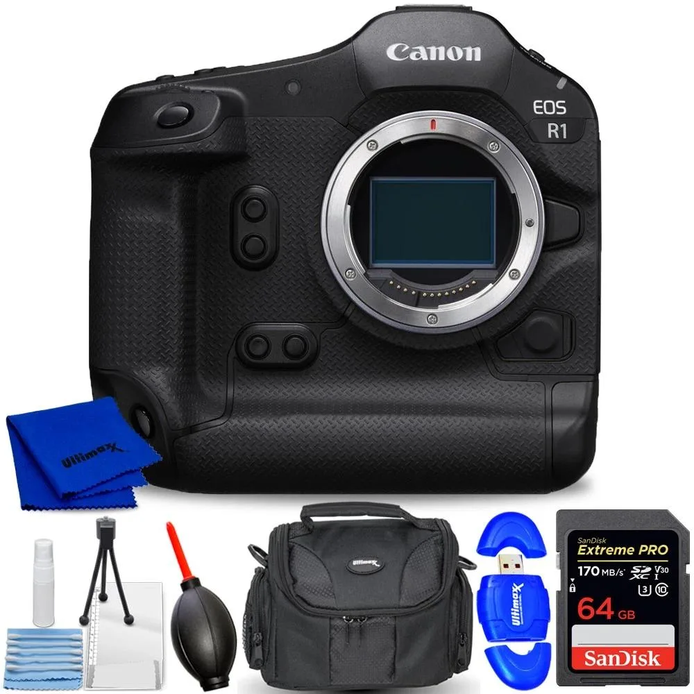 Canon International Canon International EOS R1 24.2MP 6577C002 7PC Accessory Bundle — product photo