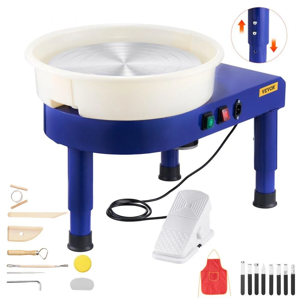 VEVOR VEVOR 14 in Pottery Wheel LSFD-515 450W 60-300 RPM Blue — product photo