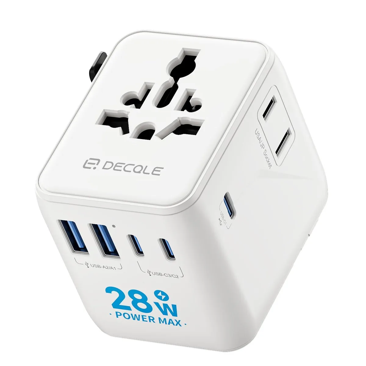  Ugreen 1005FVR USB converter 3 USB-C 2 USB-A 2 AC outlets 224 countries black — product photo
