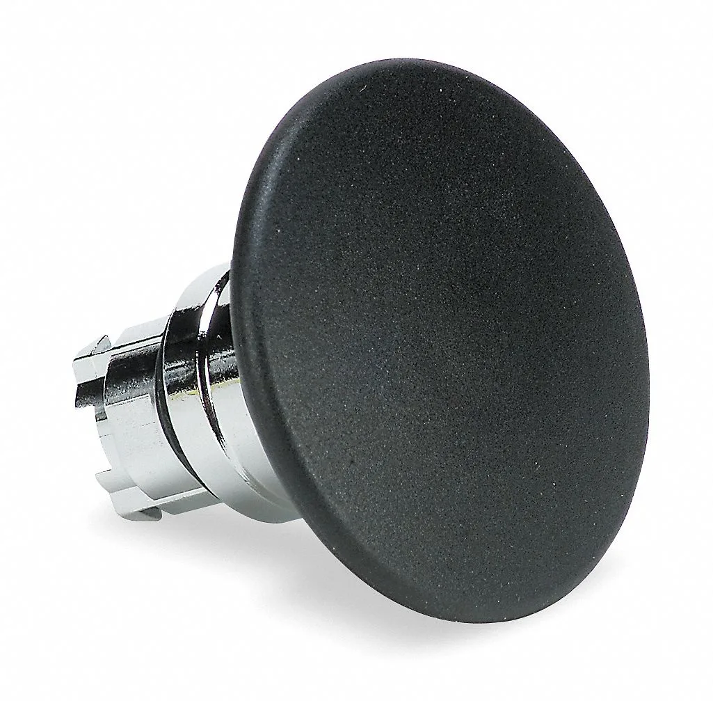 Schneider Electric 22 mm black metal mushroom pushbutton
