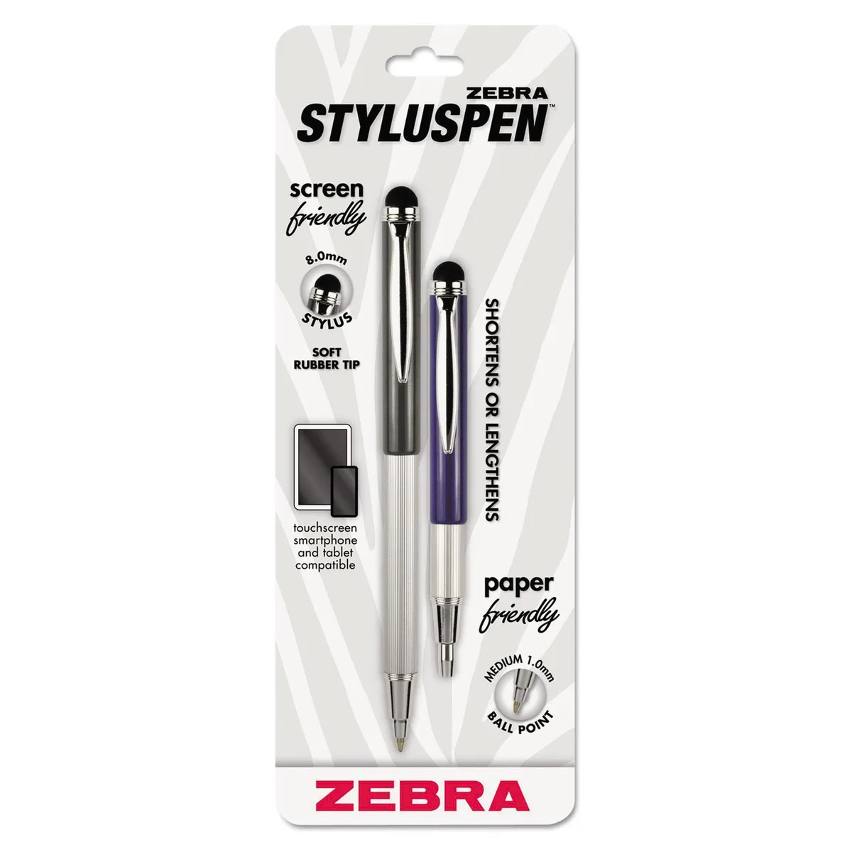 Zebra Pen Corporation Zebra Pen Corporation 33602 Stylus Pen 1.0mm 2pk — product photo