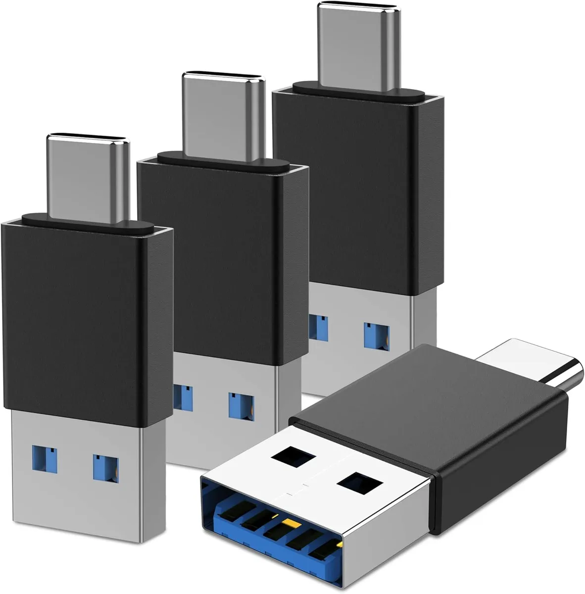 Brainwavz Brainwavz USB C to USB 3.0 Adapter 4 Pack Black — product photo