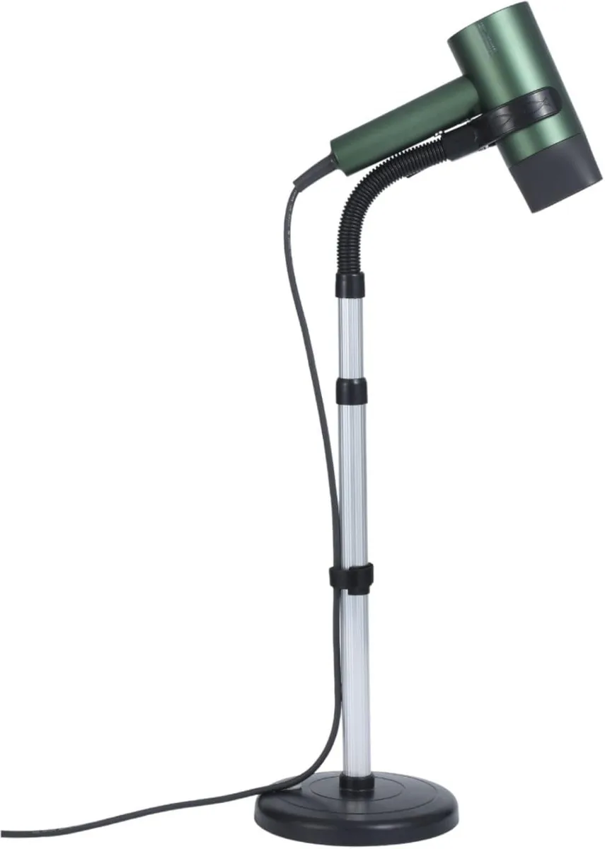  Hair Dryer Holder Stand 360° Rotatable Adjustable 21-33in Heavy Base 2.2lb — product photo