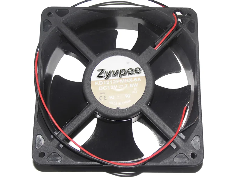 Zyvpee Zyvpee KD1212PMBX-6A 120x38mm 12V 7.6W 2-Wire Case Fan — product photo