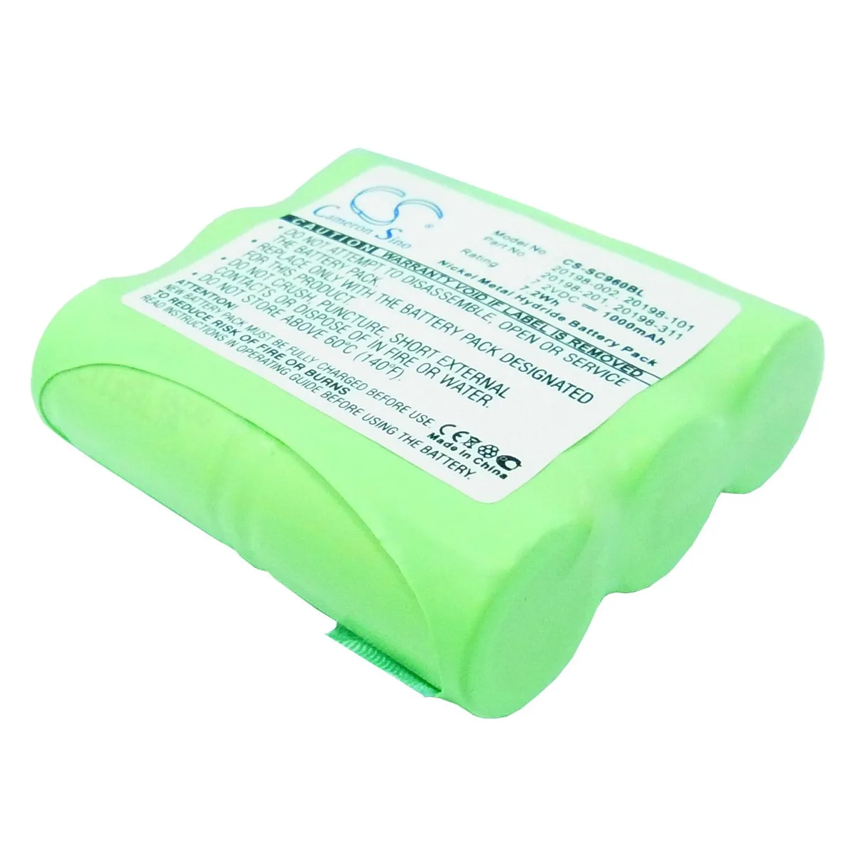 Centenex Electronics Centenex Electronics DS-CS-SC960BL barcode scanner battery 7.2V 1000mAh Ni-MH black — product photo