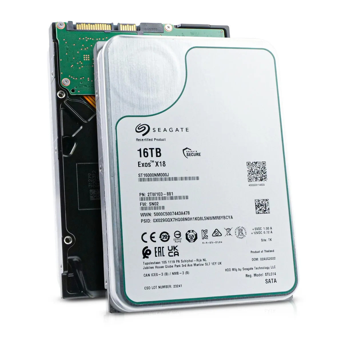 Seagate Seagate 2TW103-881 16TB 7200 RPM SATA 6.0Gb/s 256MB 3.5in internal hard drive — product photo