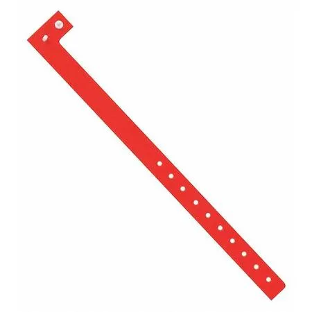 Partners Brand Partners Brand WR120RD Day-Glo Wristbands Red PK500 — product photo