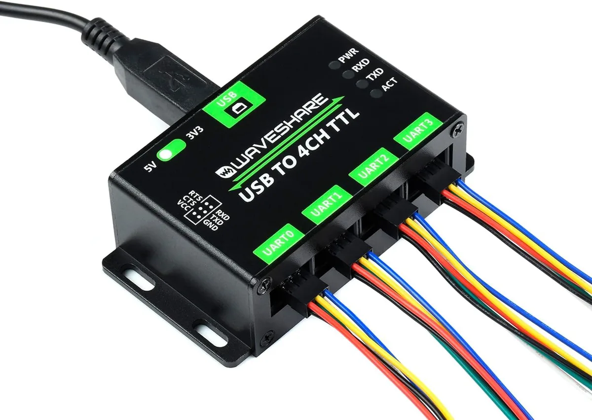 WaveShare WaveShare Industrial USB to 4-CH TTL Converter Adapter — product photo