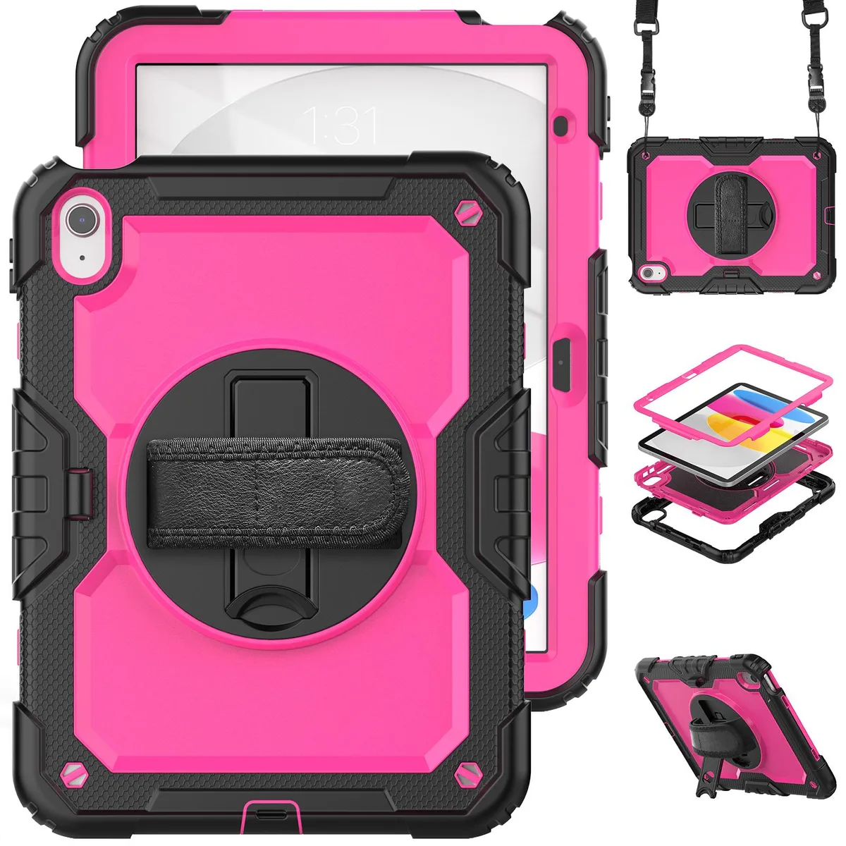 Werleo Werleo iPad 10th Gen 10.9 inch 2022 Cover Case Rose Red — product photo