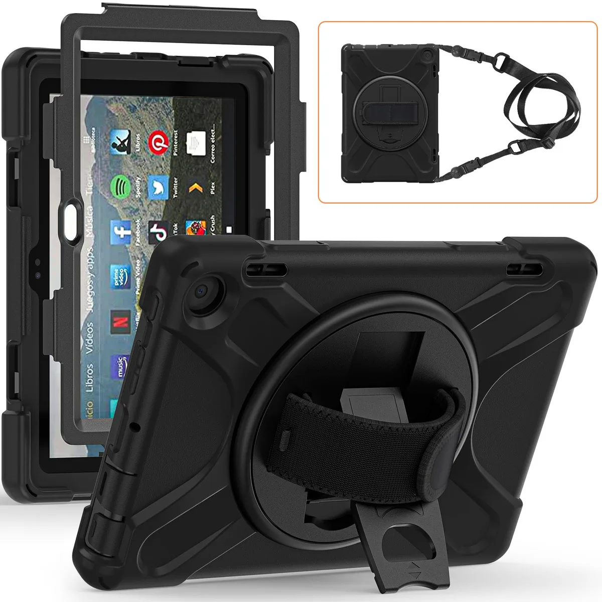 Werleo Werleo laptop case Fire HD 8 Plus 12th Gen 2022 Black — product photo