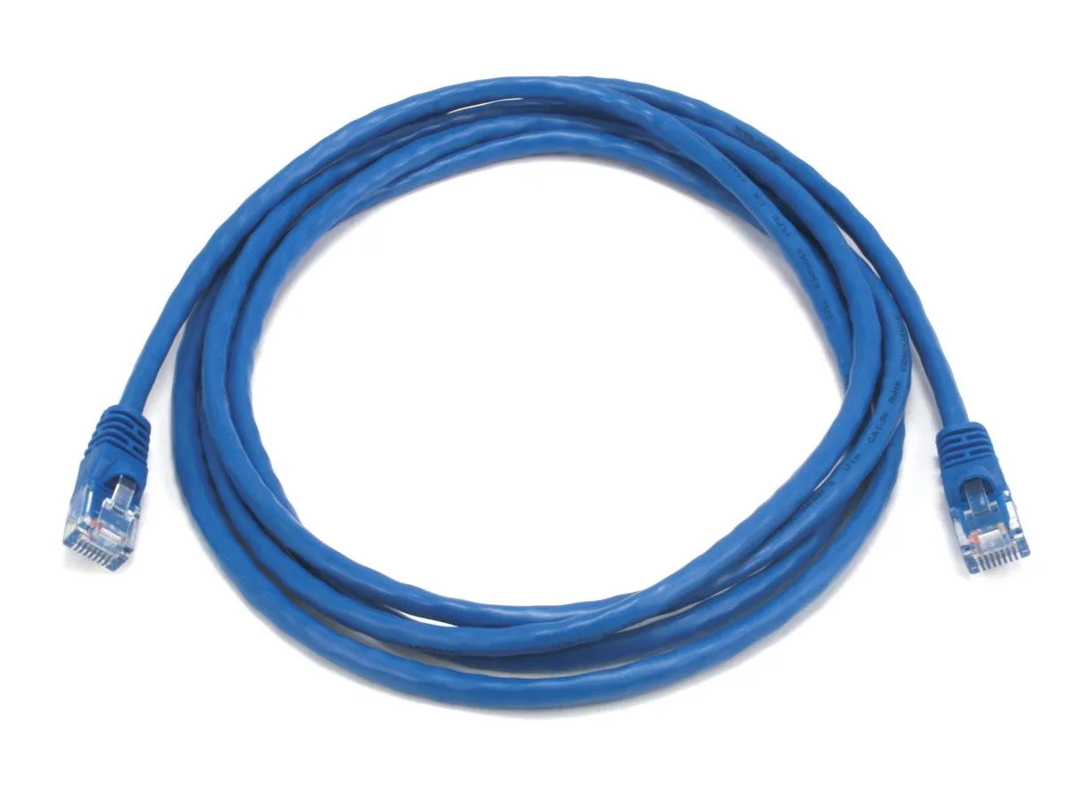 Monoprice Inc. Monoprice Inc. 134 network ethernet cable 7 ft blue Cat5e 350MHz 24AWG UTP 50μ gold contacts — product photo