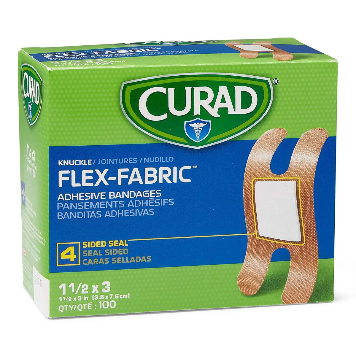 A cardboard box containing one hundred knuckle bandages