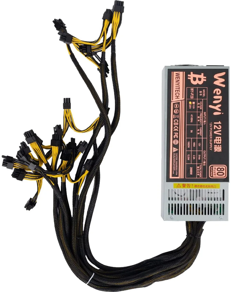 myVolts myVolts Mining Rig Power Supply 2000W 2U 12.1-12.8V 160A 95% 75dB — product photo