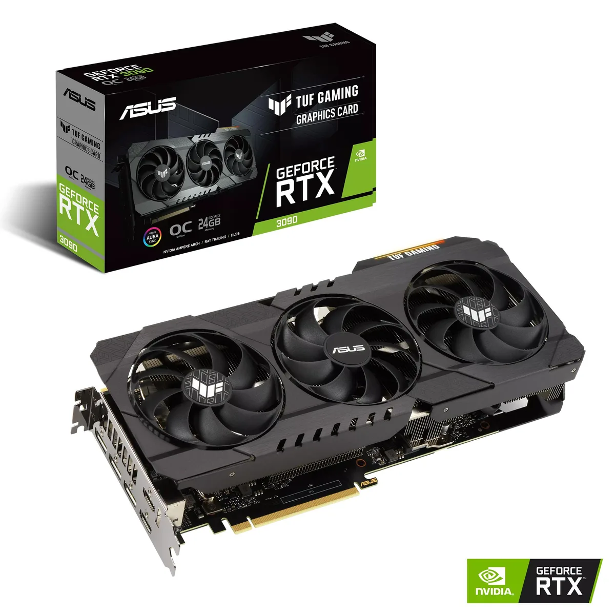 ASUS ASUS TUF Gaming GeForce RTX 3090 OC 24GB GDDR6X graphics card — product photo