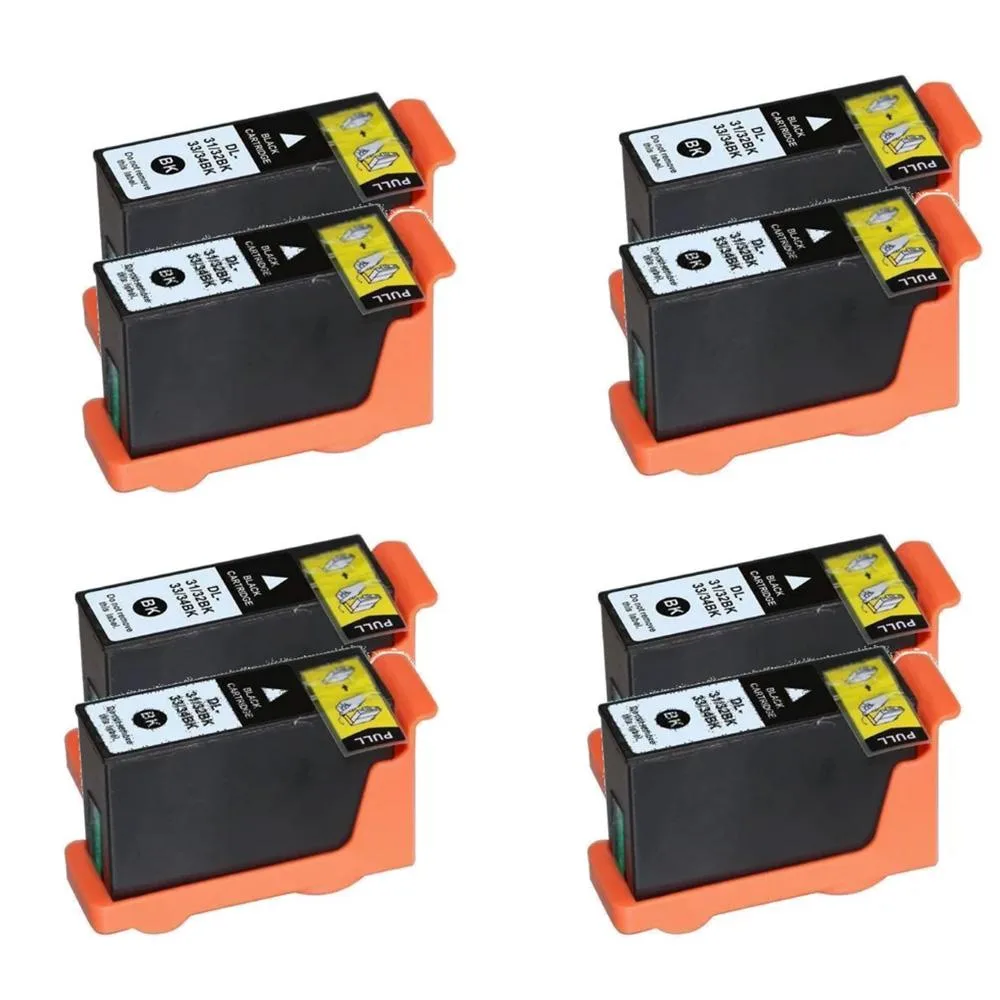 Ninestar Technology Ninestar Technology 8 Pack Black Ink Cartridge for Dell Series 31 32 33 34 — product photo