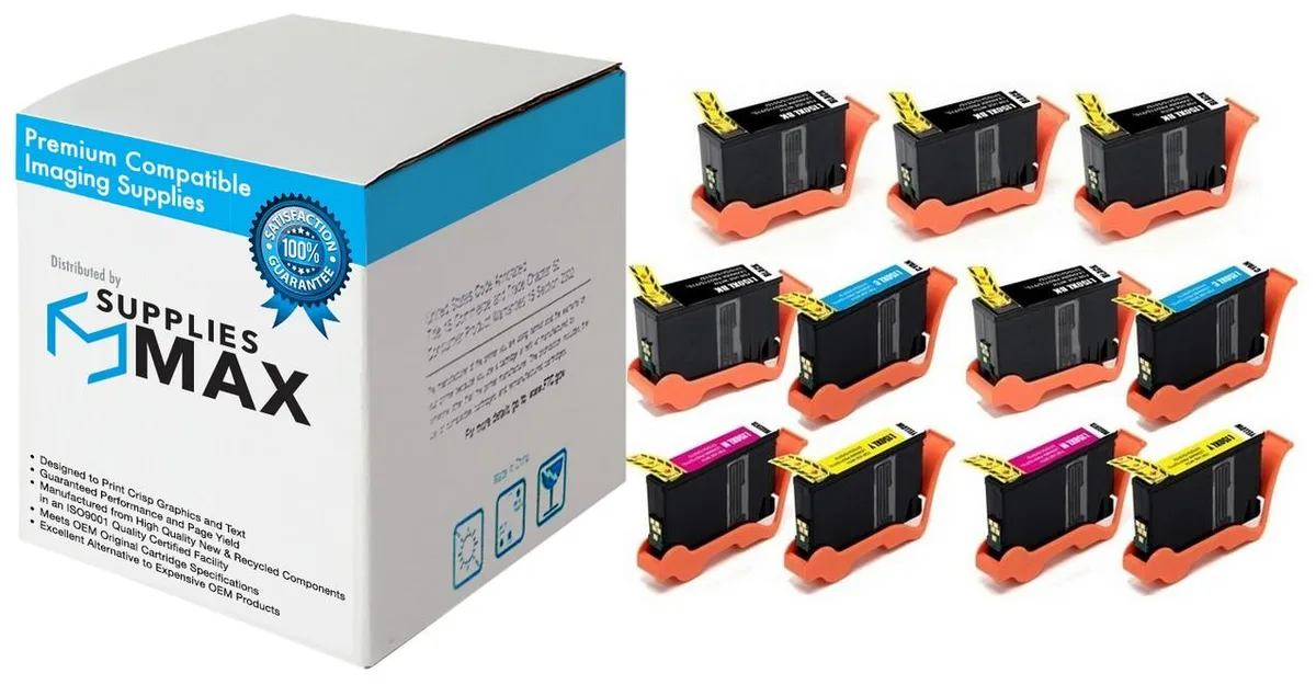 SuppliesMax SuppliesMax 14N1800_5PK/14N1805_2PKMP Inkjet Combo Pack 5BK 2CMY 750p — product photo