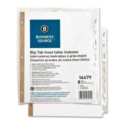 Business Source Business Source 16479 8-Tab Index Dividers accessory — product photo