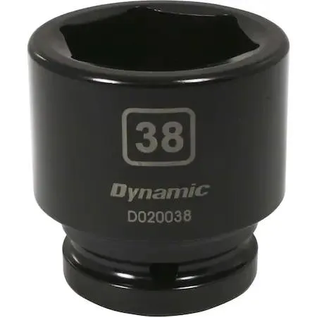 38 mm 3/4 inch drive 6-point socket black phosphate finish