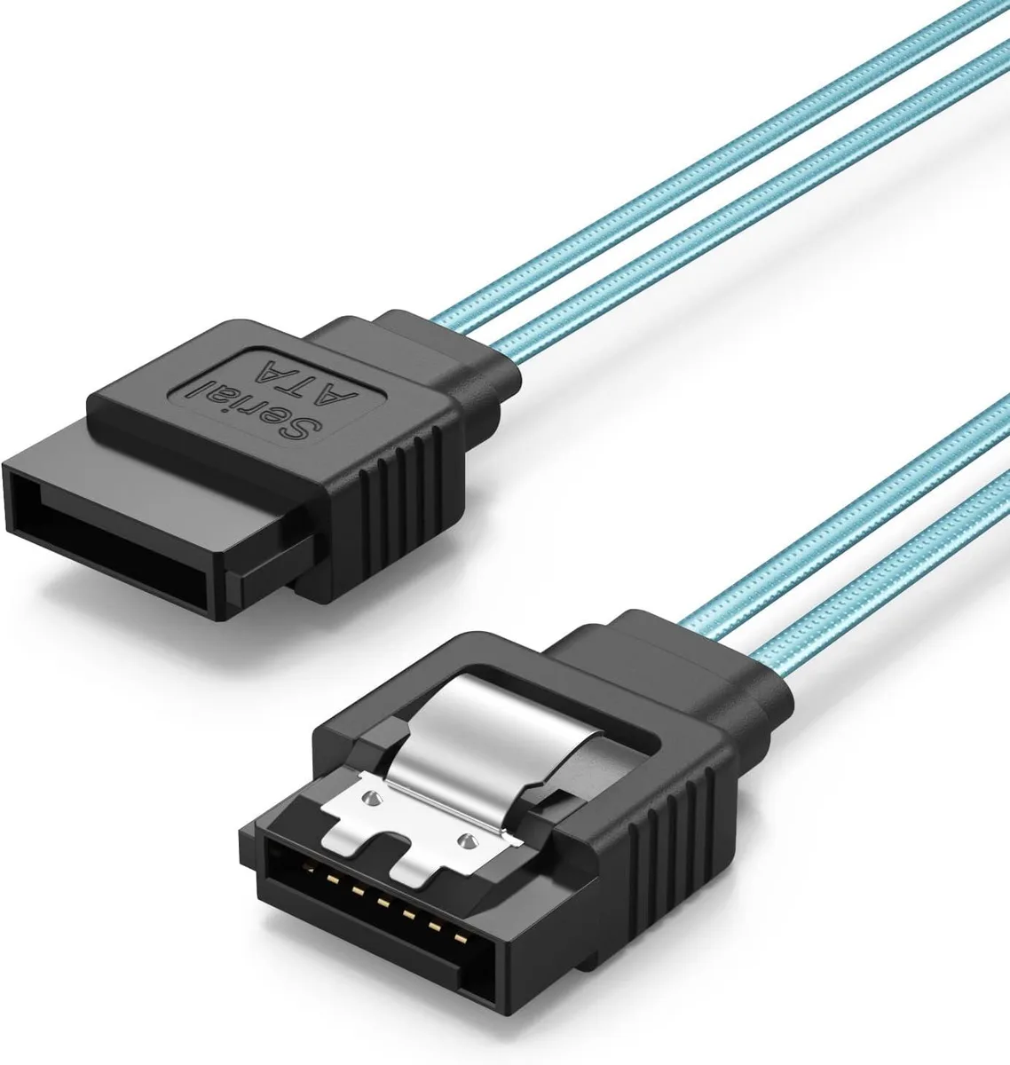 CableCreation CableCreation SATA III 6.0 Gbps cable 5-pack 0.6 ft blue — product photo