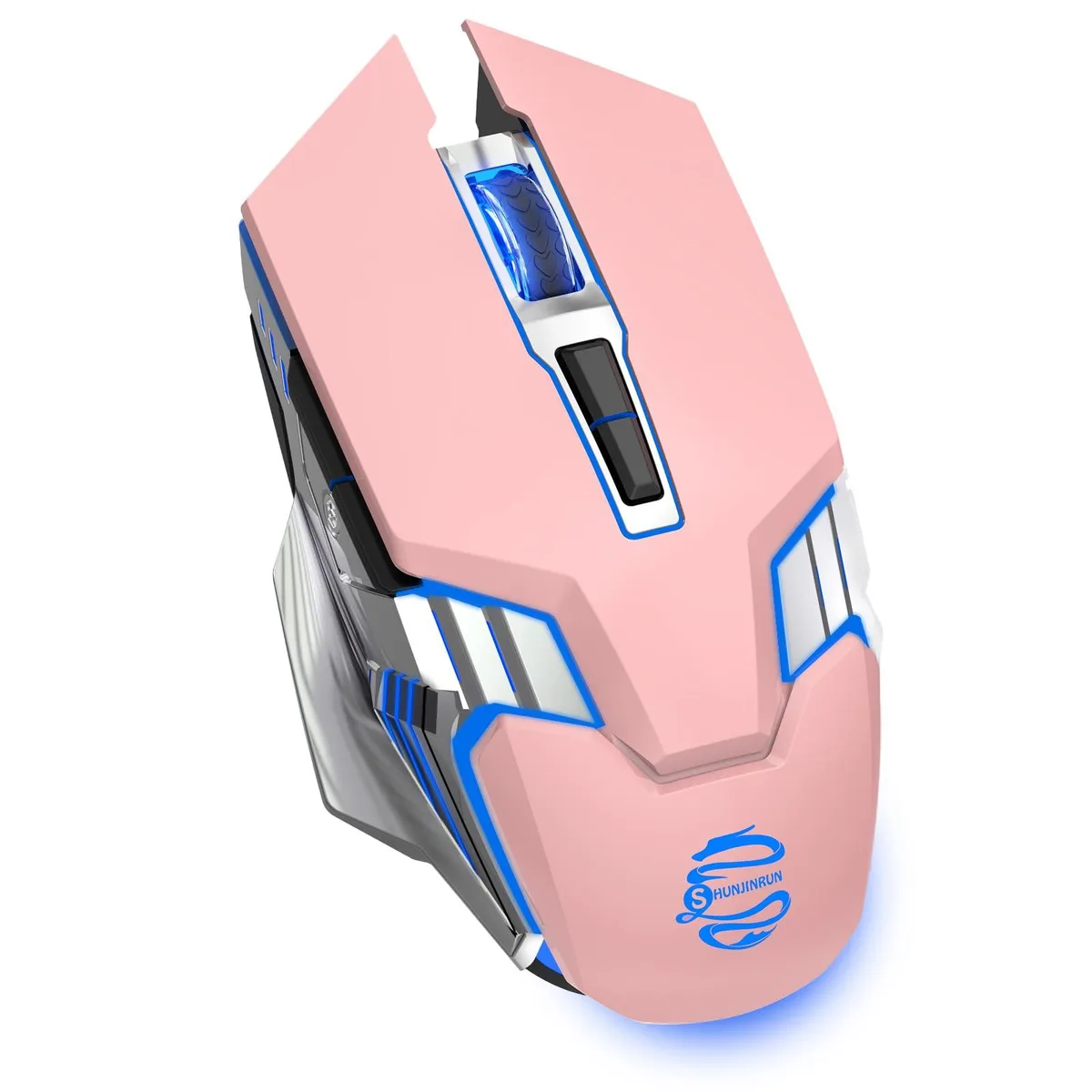  ASUS SJR343 Tri-Mode Gaming Mouse Bluetooth 5.0/3.0 2.4GHz 2400 DPI Pink — product photo