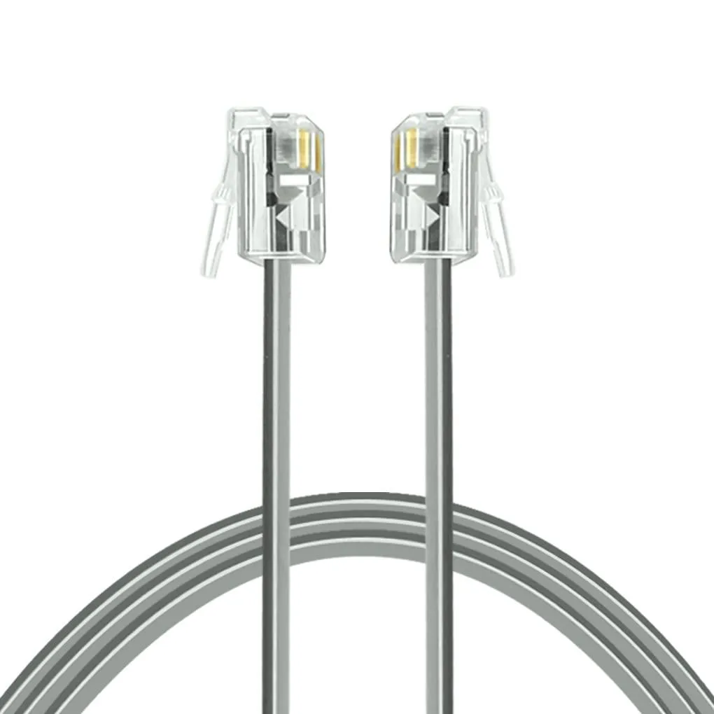  GE RJ11 6P4C Male to Male Phone Cable 10 ft Black — product photo