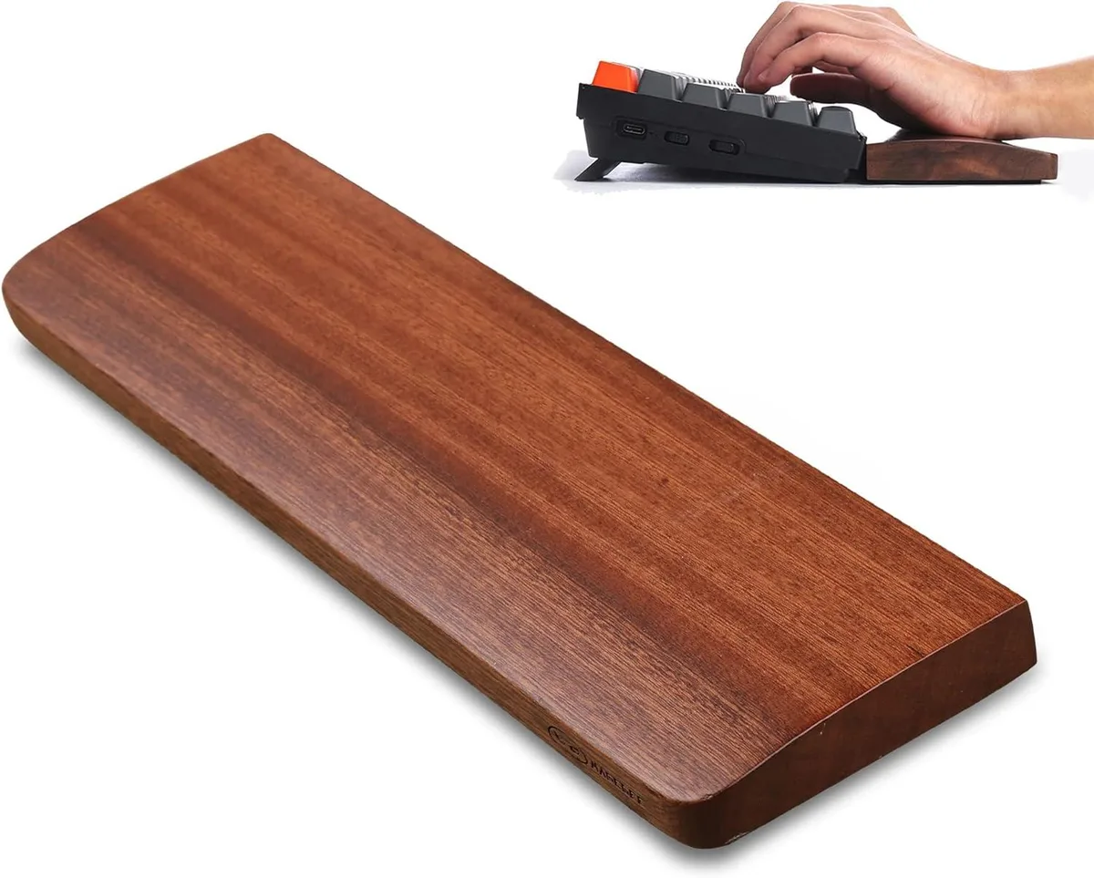 Emerson Emerson Wooden Wrist Rest Black Walnut 11.4×3.2×.7 in for 60%/65% Keyboards — product photo