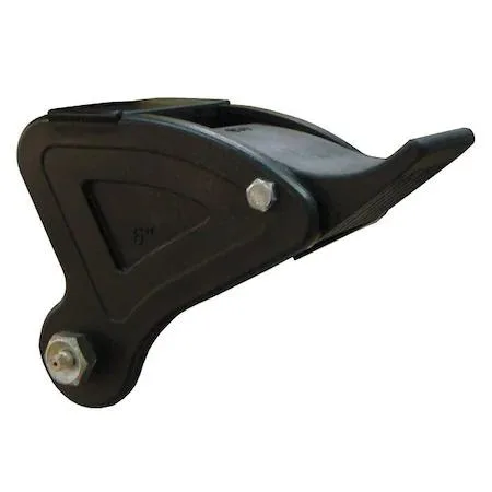 Metal caster lock kit with face contact brake for 6 inch wheel width 2 inch thermoplastic finish