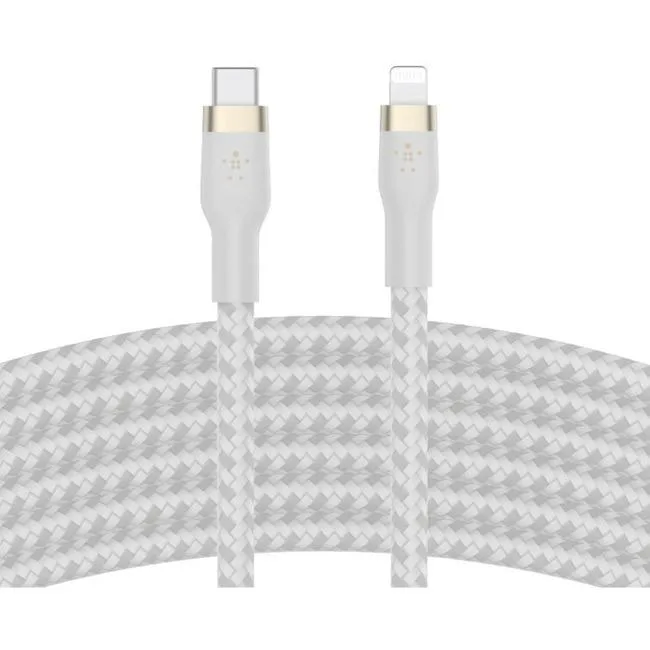 Belkin Belkin CAA011BT3MWH BOOST CHARGE PRO Flex USB-C to Lightning Cable White 9.84 ft (3.0 m) — product photo