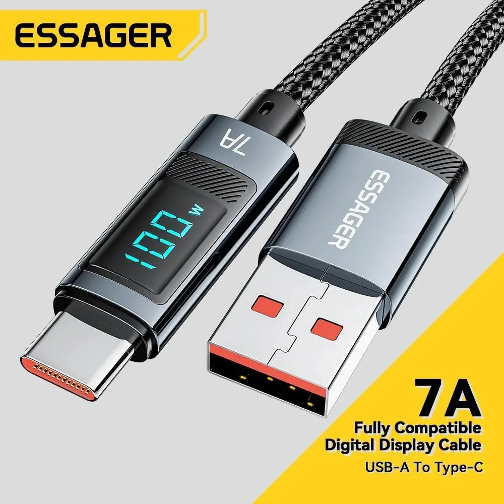 ESTONE ESTONE Essager HC7A USB-A to USB-C Cable 100W 7A 480Mbps 6.6ft — product photo