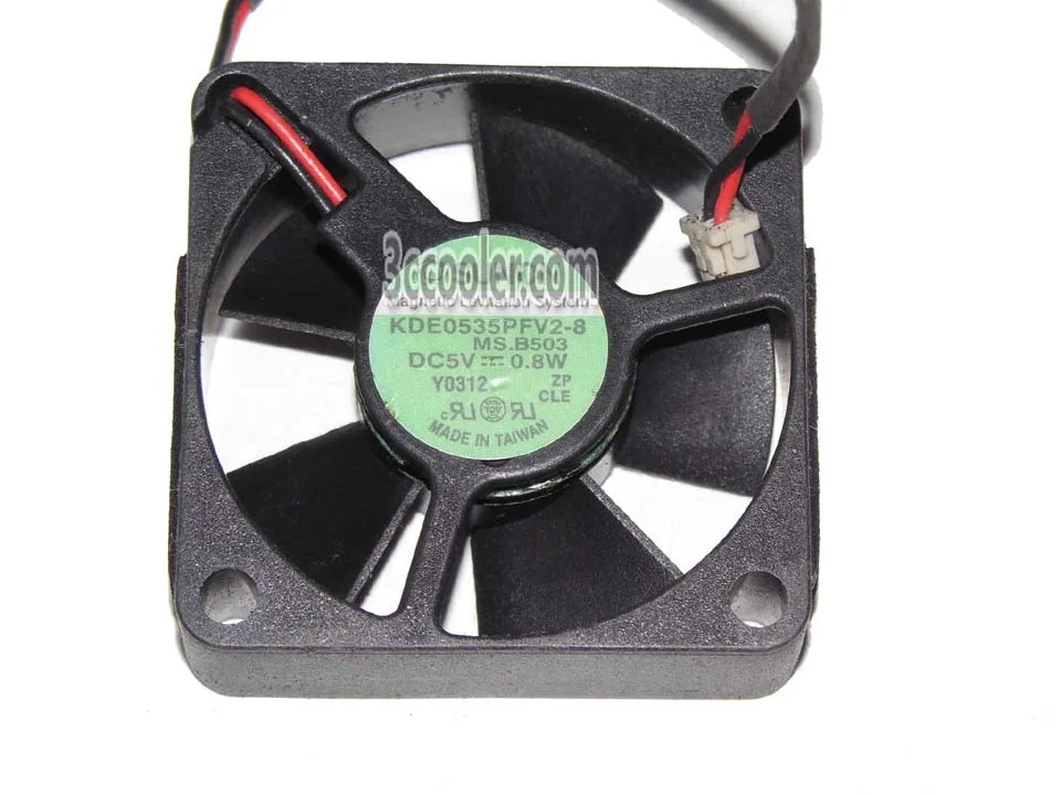 Zyvpee Zyvpee KDE0535PFV2-8 35mm 5V .8W 2-pin case fan — product photo