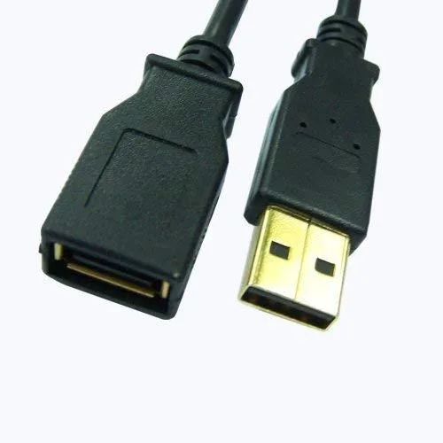 iMBAPrice iMBAPrice USB 2.0 A/A Extension Cable 24k Gold-plated 15ft Black — product photo
